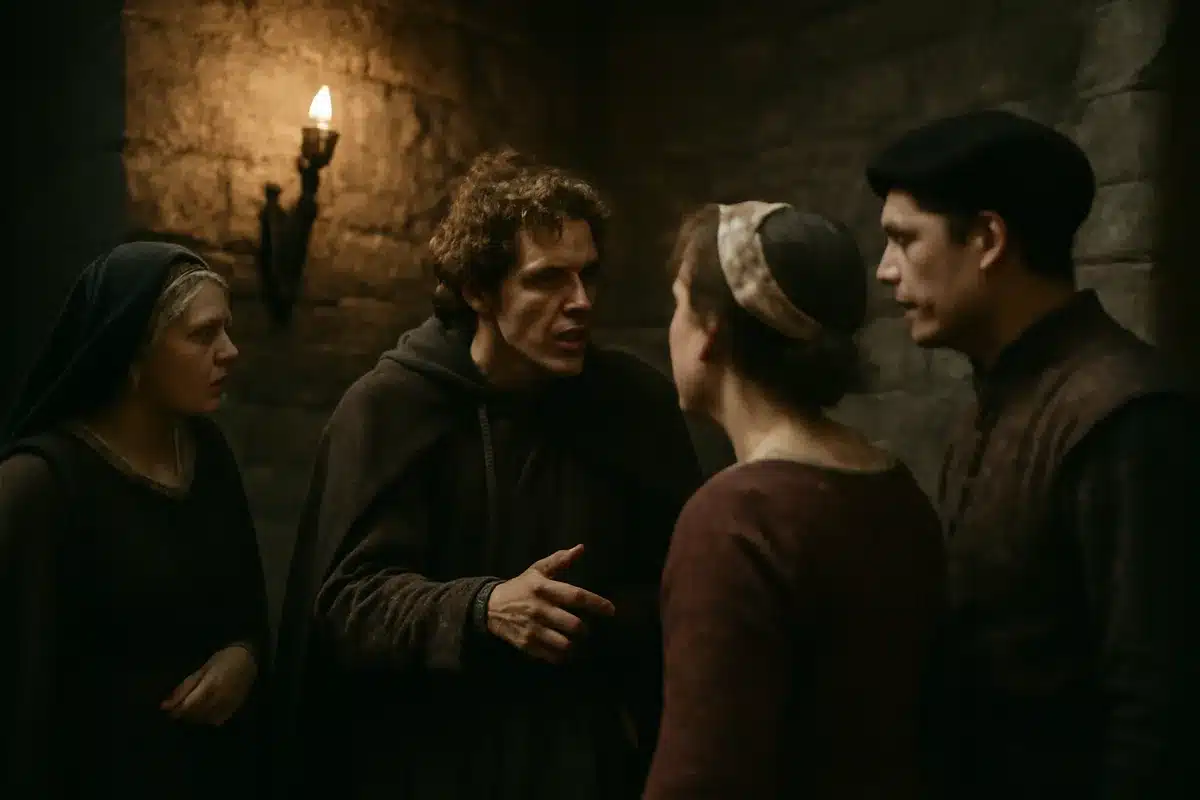 Alexandre Astier lo aclara: Los diálogos de Kaamelott no son anacrónicos, otros están equivocados