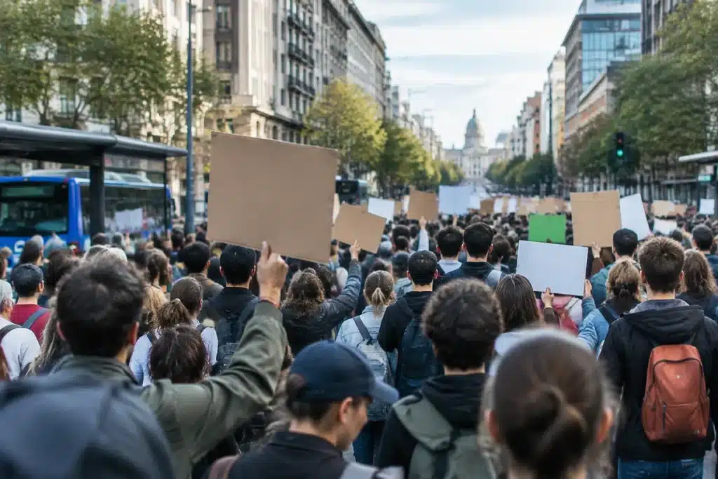 Manifestación de 250.000 personas en Madrid para exigir garantías de las pensiones públicas